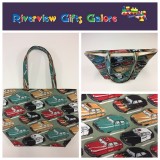 Large Tote Bag - Vintage Cars Large Tote Bag - Vintage Cars